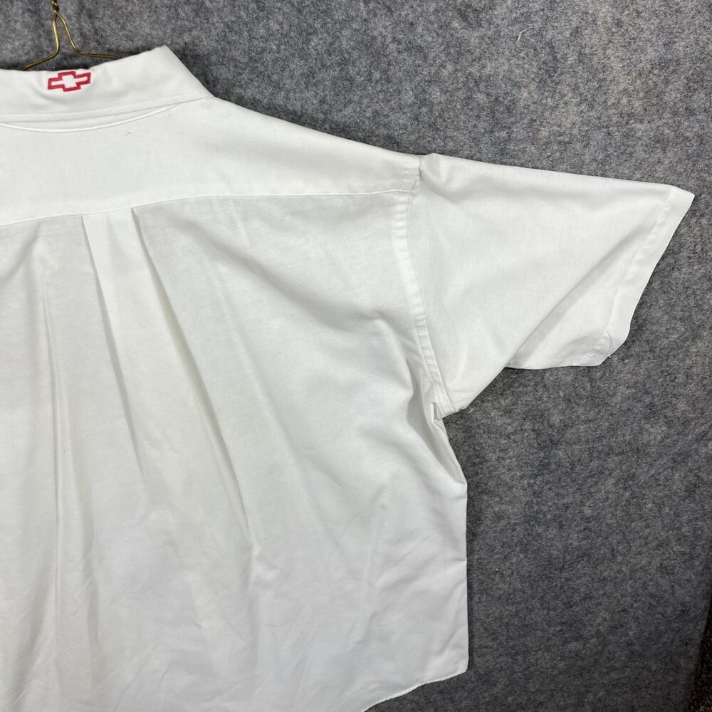 VTG 90’s Chevy Indy V8 Crew Shirt Size Medium/ 16/ Arrow Dover \White Brown‎ - Picture 10 of 12